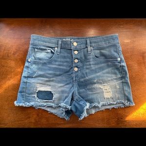Mossimo cutoff shorts. Size 10. Button up